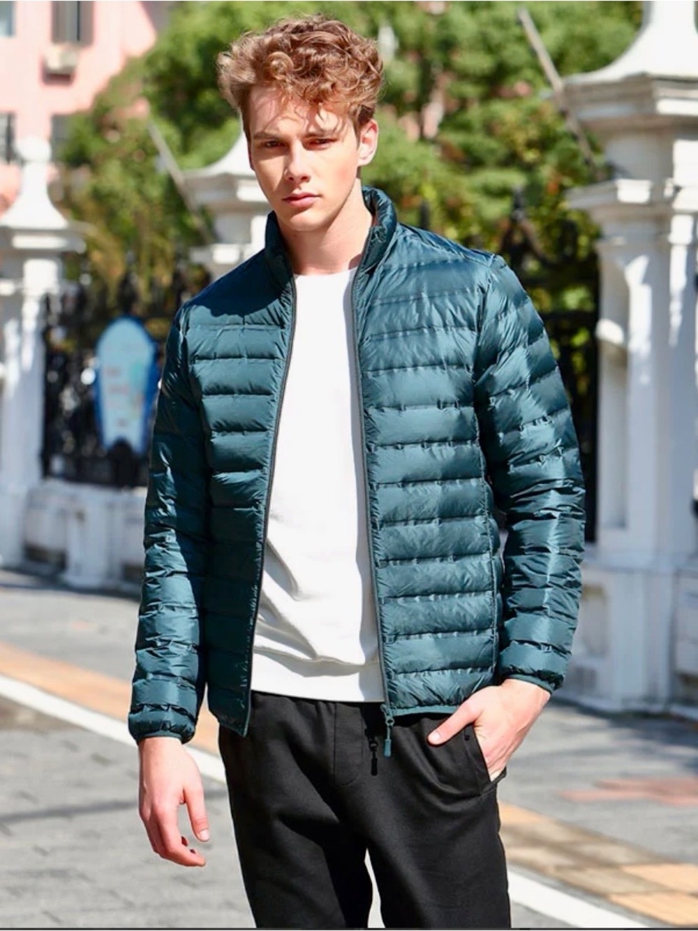 Lesmart Men's Ultralight Packable Down Jacket - Green 3XL  RETAILS $60!